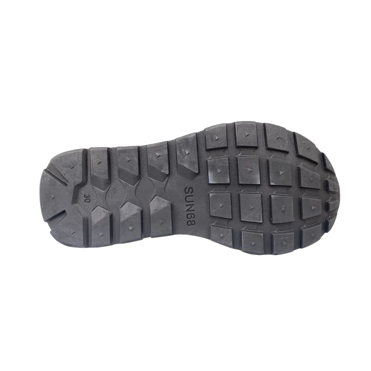 Sun68 scarpa sneakers da bambino con strappo e laccio elastico Tom Fluo Z35302K 06 grigio chiaro