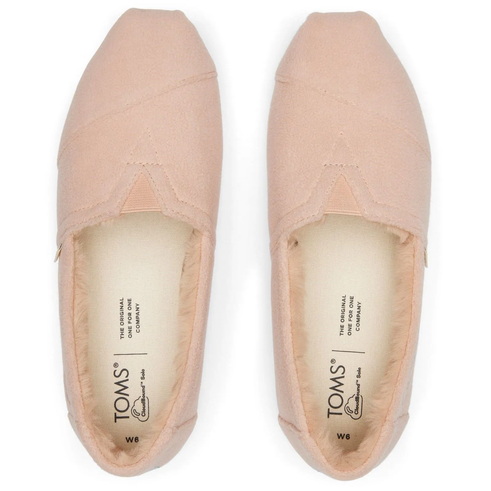 TOMS Alpargata Pink 100% Polyester Female Classic Ladies Slippers