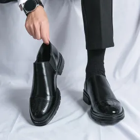 Vetro - Leather Brogue Loafers