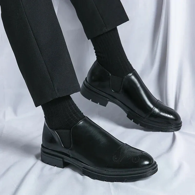 Vetro - Leather Brogue Loafers