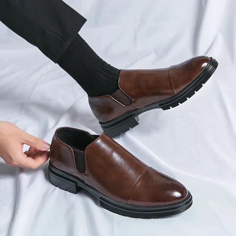 Vetro - Leather Brogue Loafers