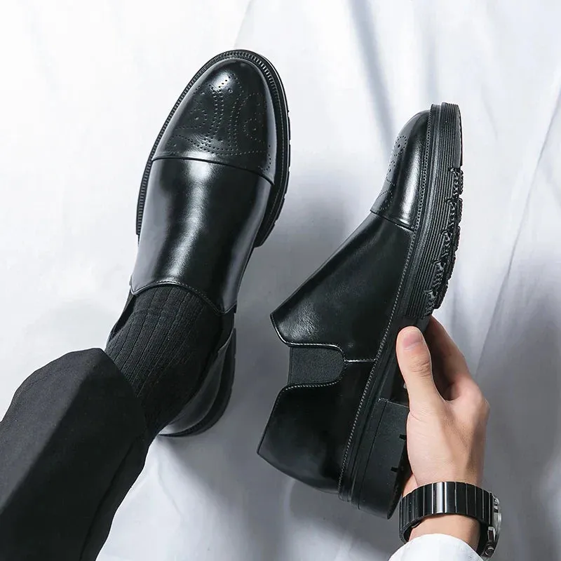 Vetro - Leather Brogue Loafers