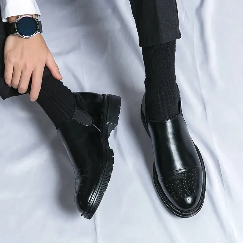 Vetro - Leather Brogue Loafers